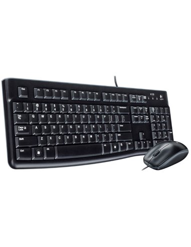 Logitech Desktop MK120 USB, Keyboard + Mouse, Retail - RUS