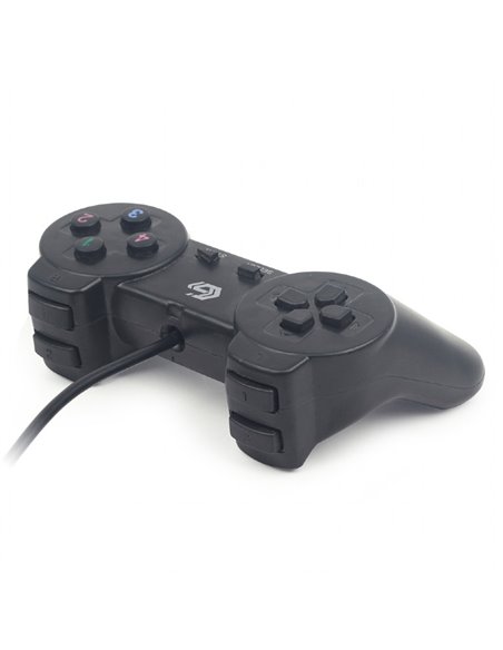 Gembird JPD-UB-01 Universal programmable gamepad, 4-way D-pad and 10 buttons, USB 2.0, 1.45m, Black Gembird JPD-UB-01 Universal programmable gamepad, 4-way D-pad and 10 buttons, USB 2.0, 1.45m, Black