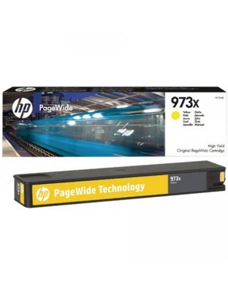 HP 973X (F6T83AE) High Yield Yellow Original PageWide Cartridge for HP PageWide Pro 452dw HP PageWide Pro 477dw, 7000 p.