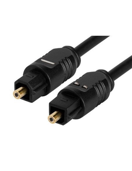 Optical cable 4mm - 2m - Brackton K-TOS-SKB-0200.B, Toslink-cable, m/m, glass fiber OD 4mm, 1.8m, up to 125 Mbit/s, with dus...