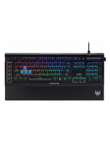 ACER PREDATOR GAMING KEYBOARD AETHON500, mechanical keys, 16.8M RGB backlit, detachable magnetic wrist rest, anodized aluminu...