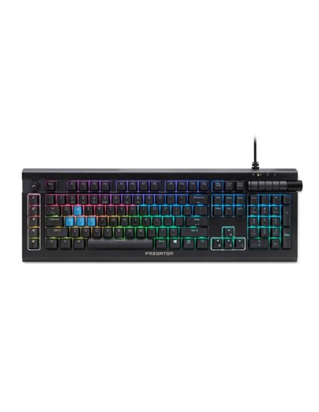ACER PREDATOR GAMING KEYBOARD AETHON500, mechanical keys, 16.8M RGB backlit, detachable magnetic wrist rest, anodized aluminu...
