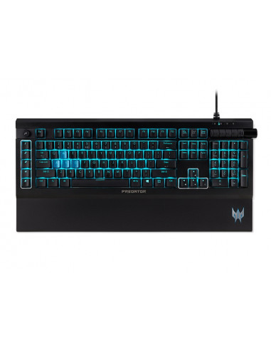 ACER PREDATOR GAMING KEYBOARD AETHON500, mechanical keys, 16.8M RGB backlit, detachable magnetic wrist rest, anodized aluminu...