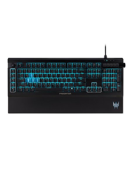 ACER PREDATOR GAMING KEYBOARD AETHON500, mechanical keys, 16.8M RGB backlit, detachable magnetic wrist rest, anodized aluminu...
