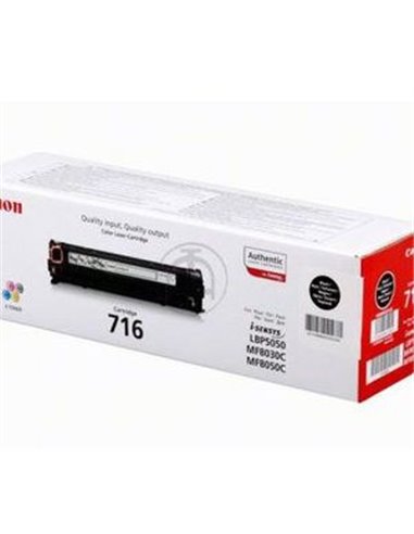 Laser Cartridge Canon 716 B (1980B002), black (2300 pages) for LBP-5050/5050N, MF8030Cn/8050Cn/8080Cw