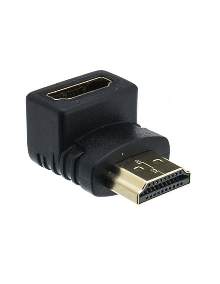 Адаптер Gembird A-HDMI90-FML, HDMI female 90° to HDMI male Адаптер Gembird A-HDMI90-FML, HDMI female 90° to HDMI male