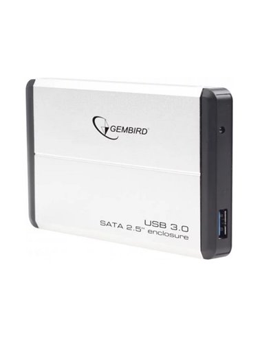 Gembird EE2-U3S-2-S, External enclosure for 2.5'' SATA HDD with USB3.0(5Gb/s) interface, Silver