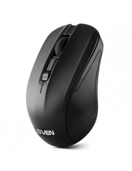 SVEN RX-270W Wireless, Optical Mouse, 2.4GHz, Nano Receiver, 800/1200/1600 dpi, USB, Black