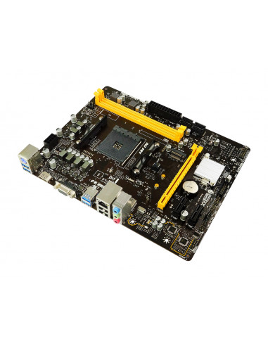 BIOSTAR B450MH, Socket AM4, AMD B450, Dual 2xDDR4-3200, APU AMD graphics, VGA, HDMI, 1xPCIe X16, 4xSATA3, RAID, 1x M.2, 2xPCI...
