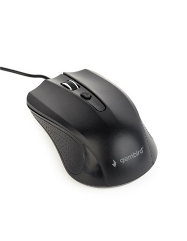 Gembird MUS-4B-01, Optical Mouse, 1200dpi, USB, 1.35 m cable, Black