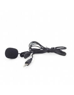 Gembird MIC-C-01 Clip-on 3.5 mm microphone, black