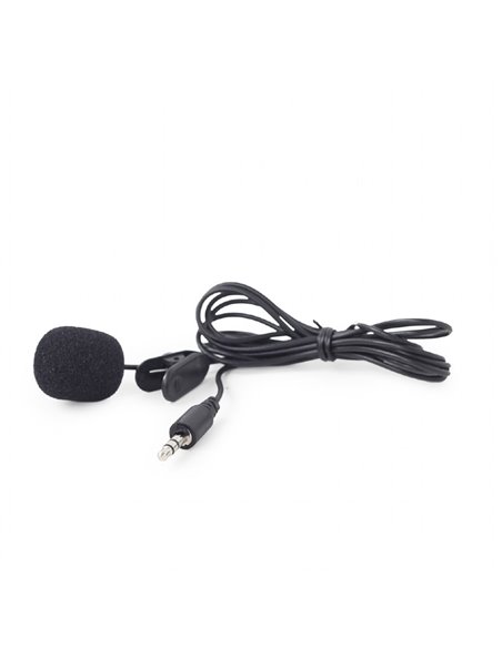 Gembird MIC-C-01 Clip-on 3.5 mm microphone, black