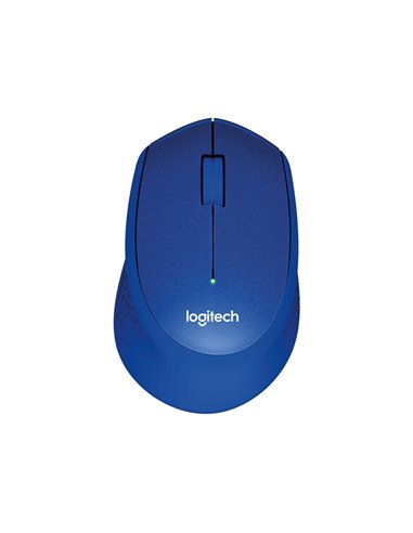 Logitech Wireless M330 Silent Plus, Optical Mouse for Notebooks, nano receiver, Blue