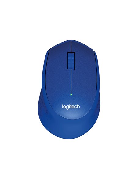 Logitech Wireless M330 Silent Plus, Optical Mouse for Notebooks, nano receiver, Blue