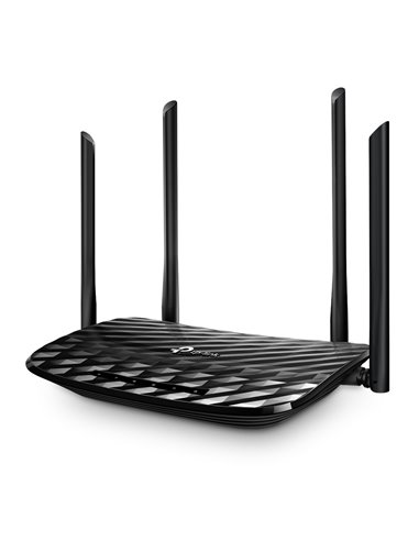 Wi-Fi роутер TP-LINK Archer C6 / AC1200 Dual Band / Wi-Fi5 / Gigabit / 1WAN+4LAN / 4 external antennas+1 internal antenna