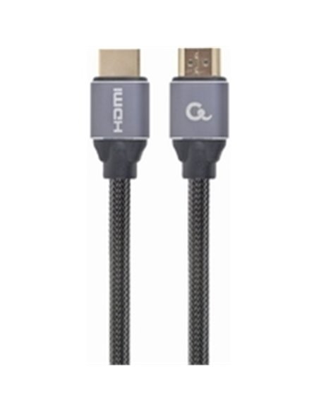 Cable HDMI 2.0 CCBP-HDMI-3M, Premium series 3 m, High speed with Ethernet, Supports 4K UHD resolution at 60Hz, Nylon, Gold p...