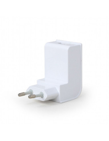 USB Charger Gembird EG-UC2A-02-W, Universal AC USB charging adapter, 5 V / 2.1 A, White
