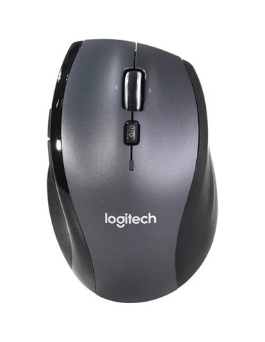 Logitech Wireless Mouse M705 Optical Mouse, Hyper-fast scrolling, Nano receiver, Dark-Grey/Silver, Retail