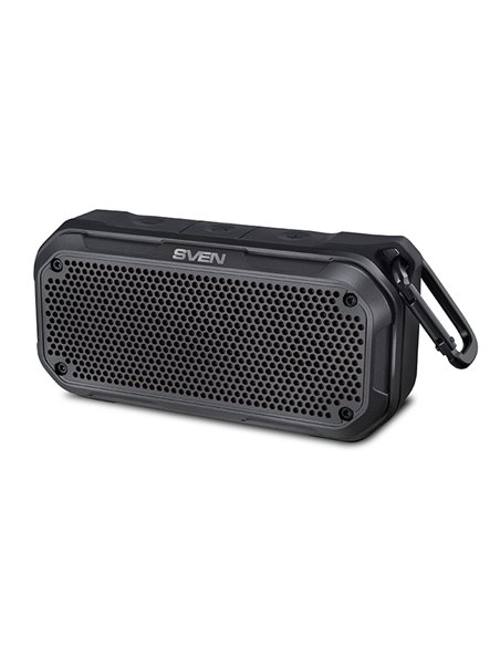 Колонка Портативная SVEN PS-240, Black / 12W / Bluetooth / FM / USB / microSD / 2000mA*h