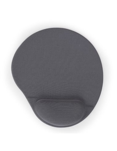 Gembird MP-GEL-GR, Gel mouse pad with wrist support, grey