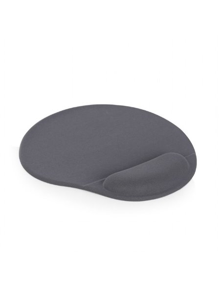 Gembird MP-GEL-GR, Gel mouse pad with wrist support, grey