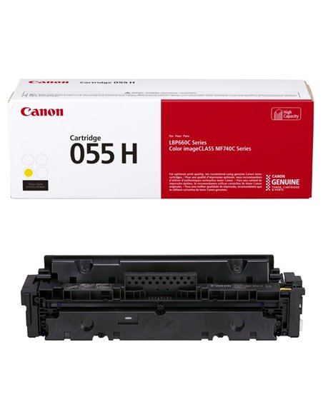 Laser Cartridge Canon 055H (3017C002), yellow (5900 pages) for MF742Cdw, MF744Cdw, MF746Cx, LBP663Cdw, LBP664Cx