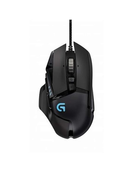 Logitech Gaming Mouse G502 HERO HIGH PERFORMANCE, 11 Programmable buttons, 16000 dpi, Onboard memory: 5 profiles, RGB