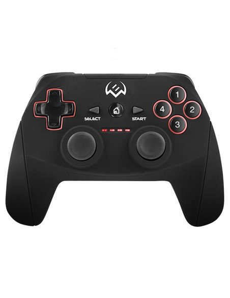 SVEN GC-2040 Wireless Gamepad, X-Input and Direct-Input modes support, 4 axes, D-Pad, 2 mini joysticks and 11 buttons, USB, B...