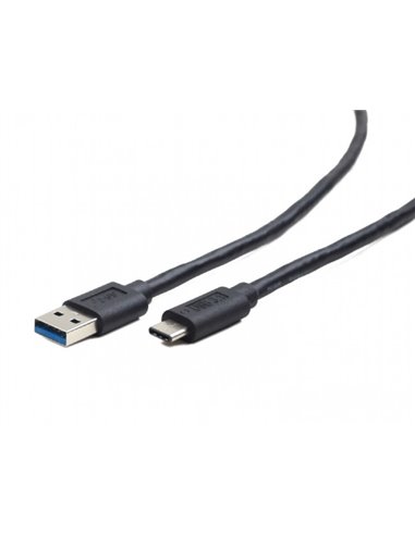 Cable USB3.0/Type-C - 1m - Cablexpert CCP-USB3-AMCM-1M, 1m, USB3.0 (male) to Type-C (male), Black