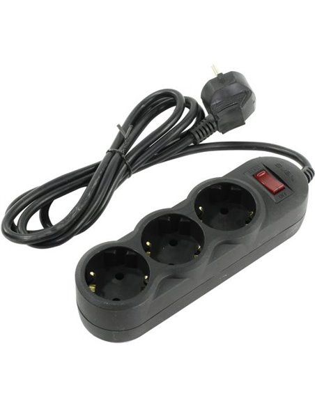 Surge Protector SVEN SF-03L, 3 Sockets, 3m, Black