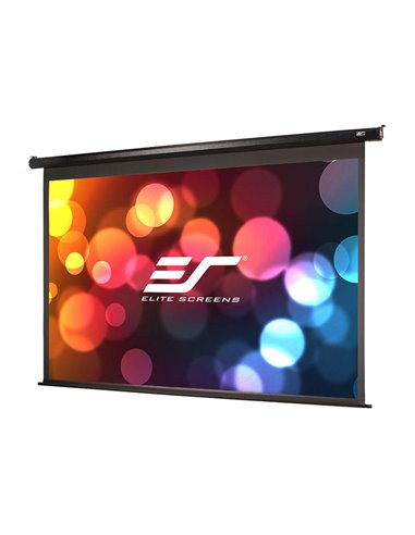 Elite Screens 100” (16:9) 222 x 125 cm, Electric Projection Screen, Spectrum Series with IR/Low Voltage 3-way wall box, Black