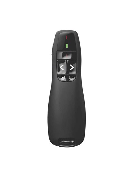 Presenter Logitech Wireless R400, Red laser pointer, Intuitive slideshow controls , Up to 15-meter range, Battery indicator