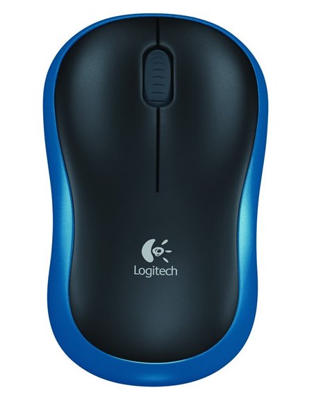 Logitech Wireless Mouse M185 Blue, Optical Mouse for Notebooks, Nano receiver, Blue/Black, Retail