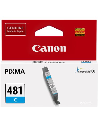 Ink Cartridge Canon CLI-481 C (2098C001) for Canon PIXMA TS6140, PIXMA TS8140, PIXMA TS9140, PIXMA TR7540, PIXMA TR8540