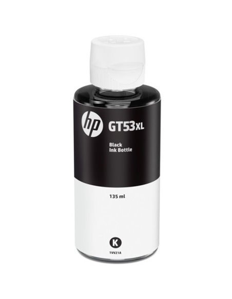 HP GT53XL (1VV21AE) 135-ml Black Original Ink Bottle (~8,000 pages)for HP Ink Tank 115, HP Ink Tank 315/319, HP Ink Tank Wire...