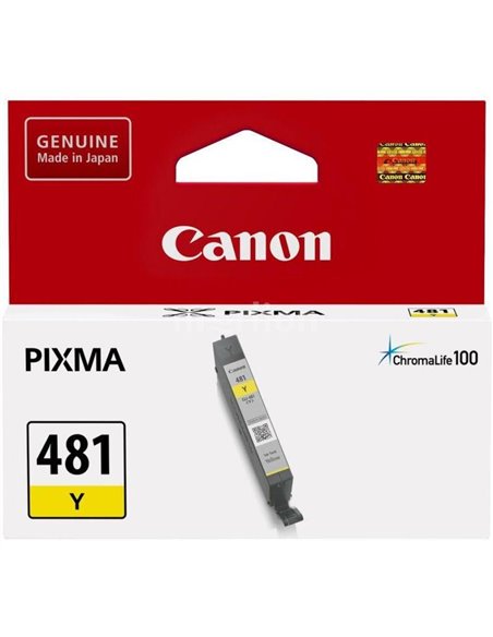 Ink Cartridge Canon CLI-481 Y (2100C001) for Canon PIXMA TS6140, TS8140, TS9140, TR7540, TR8540