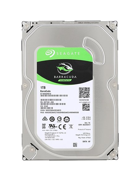 3.5” HDD 1.0TB Seagate ST1000DM010 BarraCuda™ Compute, 7200rpm, 64MB, SATAIII, FR