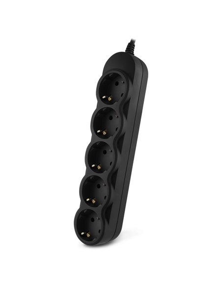 Power strip SVEN EX-I5 black 1.8 m, for UPS, 5 Sockets, Black