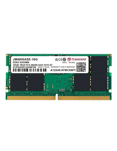 Memorie RAM Transcend JetRam, DDR5 SDRAM, 4800 MHz, 16GB, JM4800ASE-16G