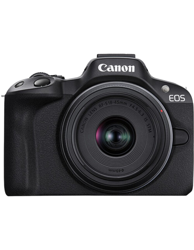 Aparat Foto Mirrorless Canon n EOS R50 Black & RF-S 18-45mm f/4.5-6.3 IS STM & RF-S 55-210mm f/5-7.1 IS STM KIT