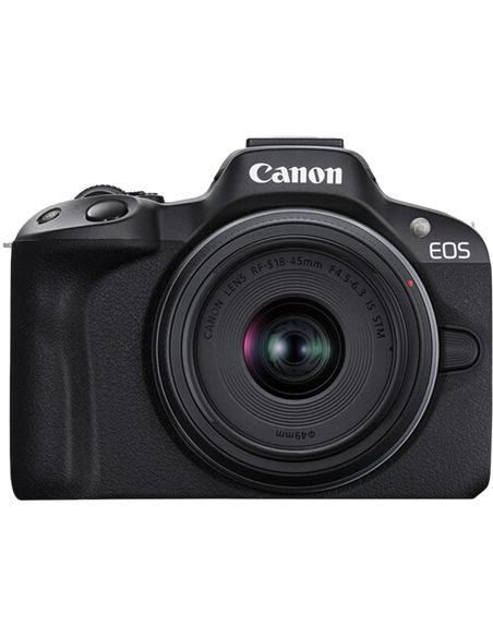 Aparat Foto Mirrorless Canon n EOS R50 Black & RF-S 18-45mm f/4.5-6.3 IS STM & RF-S 55-210mm f/5-7.1 IS STM KIT