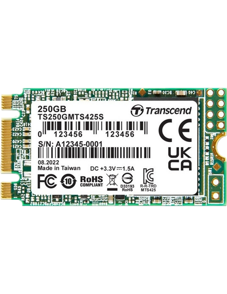 Unitate SSD Transcend 425S, 250GB, TS250GMTS425S