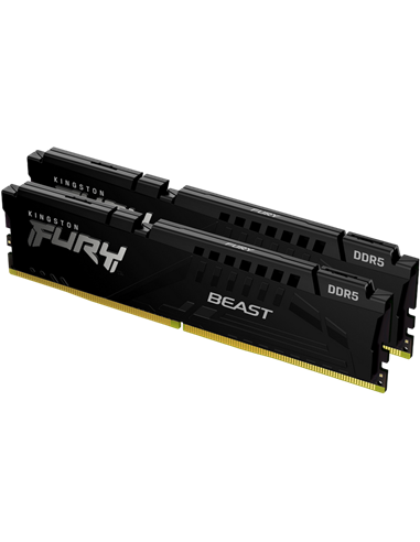 Оперативная память Kingston FURY Beast, DDR5 SDRAM, 6000 МГц, 32 Гб, KF560C30BBK2-32