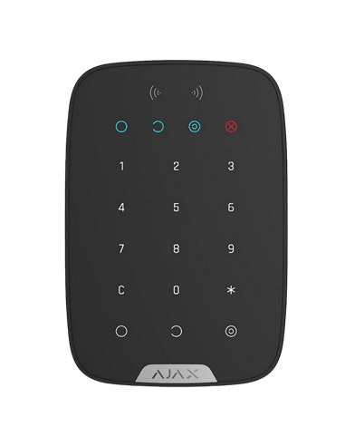 Беспроводная сенсорная клавиатура Ajax KeyPad, Чёрный