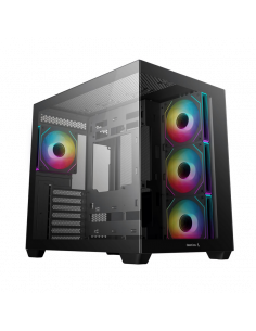Компьютерный корпус Deepcool CG530 4F, Midi-Tower, Без блока питания, Чёрный