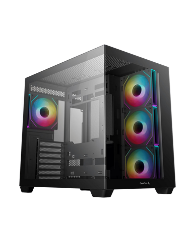 Компьютерный корпус Deepcool CG530 4F, Midi-Tower, Без блока питания, Чёрный