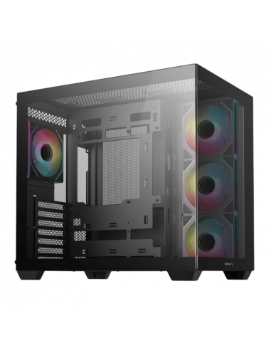 Carcasă PC Deepcool CG530 4F, Midi-Tower, Fără PSU, Negru