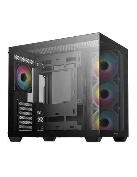 Компьютерный корпус Deepcool CG530 4F, Midi-Tower, Без блока питания, Чёрный