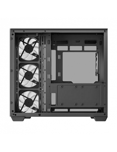 Carcasă PC Deepcool CG530 4F, Midi-Tower, Fără PSU, Negru