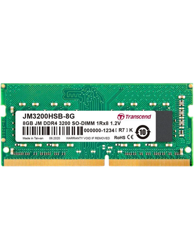 Оперативная память Transcend JM3200HSB-8G, DDR4 SDRAM, 3200 МГц, 8Гб